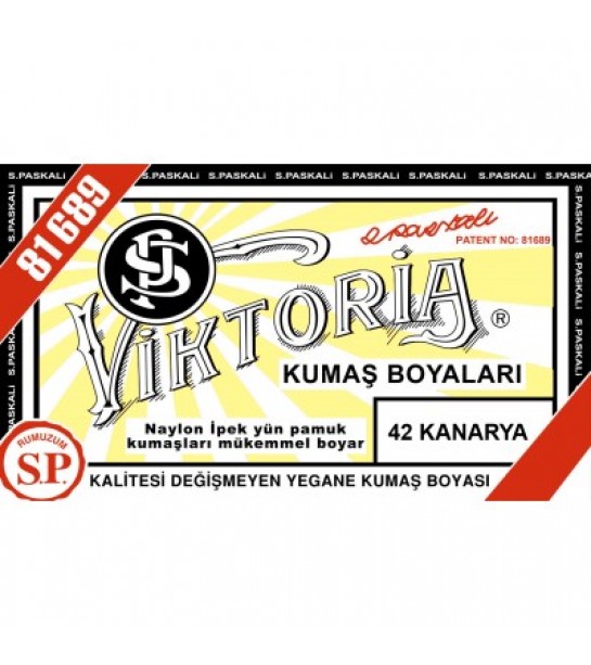 42 Kumaş Boyası Viktoria Kanarya 42 Kumaş Boyası Viktoria Kanarya
