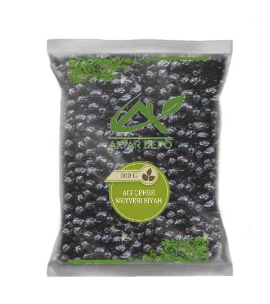 Acı çehre Meyvesi Siyah 500gr Acı çehre Meyvesi Siyah 500gr