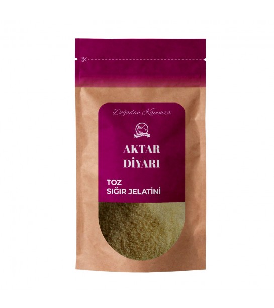 Toz Sığır Jelatin   100 Saf Sığr Domuz İçermez 100 Gr