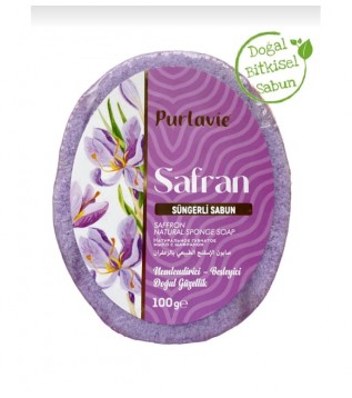 Purlavie Süngerli Safran Sabun 100 Gr Purlavie Süngerli Safran Sabun 100 Gr