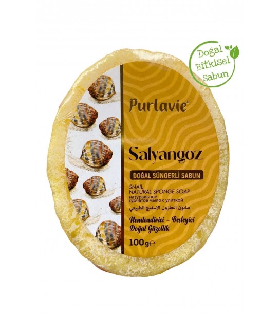 Purlavie Süngerli Salyangoz Sabun 100 Gr Purlavie Süngerli Salyangoz Sabun 100 Gr