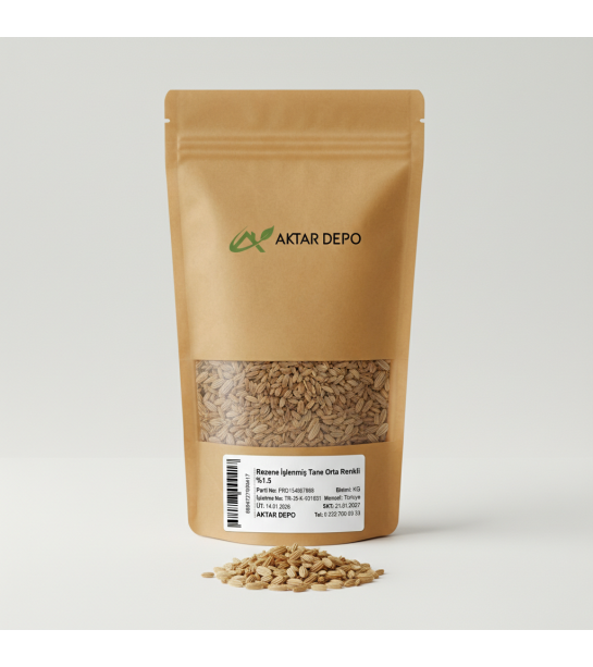 Rezene İşlenmiş Tane Orta Renkli %1.5