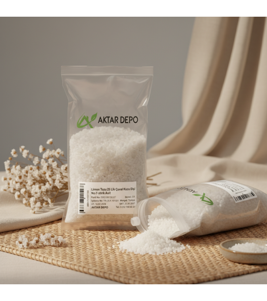 Limon Tuzu 25 Lik Çuval Kuzu Dişi No:7-sitrik Asit Limon Tuzu 25 Lik Çuval Kuzu Dişi No:7-sitrik Asit