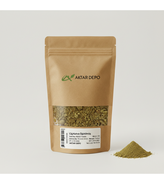 Çiğ Kahve Öğütülmüş Çiğ Kahve Öğütülmüş