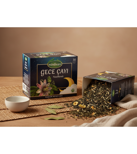 Mindivan Passifloralı Gece Çayı 30 Lu Mindivan Passifloralı Gece Çayı 30 Lu