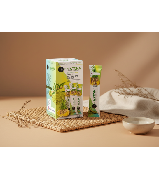 Ananaslı Matcha Detox Çayı  20 Li Şase