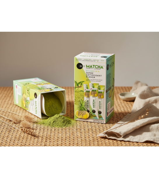 Ananaslı Matcha Detox Çayı  20 Li Şase