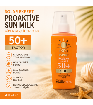 SOLAR EXPERT Güneş Kremi Spf 50+ Factor 200 ml