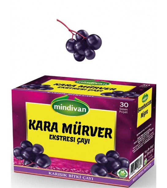 Mindivan Kara Mürver Çayı 30 Lu Mindivan Kara Mürver Çayı 30 Lu