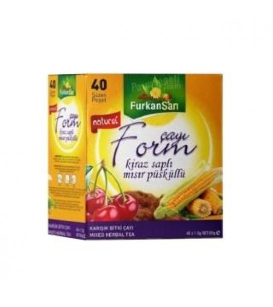 Furkan Sarı Kiraz Saplı Çay 40 Lı