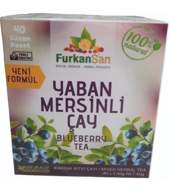 Furkan Sarı Yaban Mersini Çayı 40 Lı Furkan Sarı Yaban Mersini Çayı 40 Lı