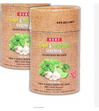 Nurs Limon-maydanoz-sarımsak Softjel 60 Lı Nurs Limon-maydanoz-sarımsak Softjel 60 Lı