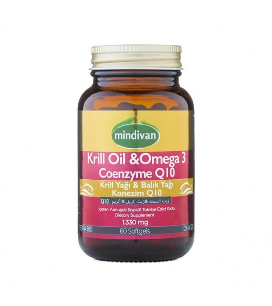 Mindivan Krill Oil&omega3&coq10 60 Kapsül Mindivan Krill Oil&omega3&coq10 60 Kapsül