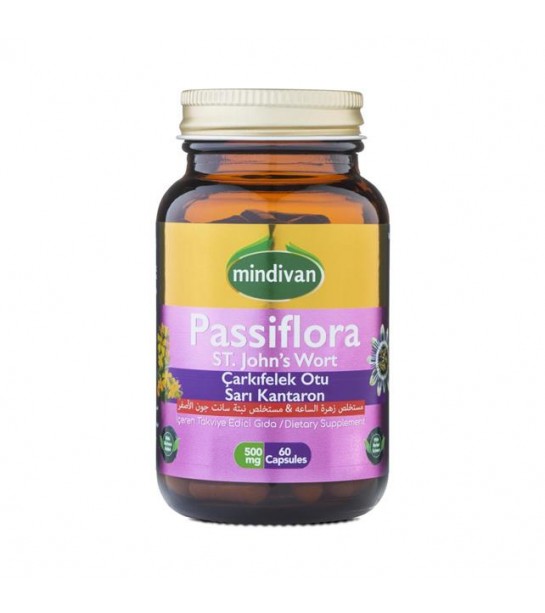Mindivan Passiflora Kantaron 60 Kapsül 500 Mg Mindivan Passiflora Kantaron 60 Kapsül 500 Mg