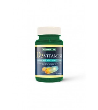 Aks Vitamin D3 60 Softgel 650mg Aks Vitamin D3 60 Softgel 650mg