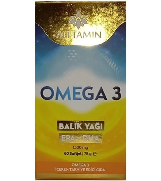 Alftamin Omega 3 Balık Yağı Softjel 60 Tb Alftamin Omega 3 Balık Yağı Softjel 60 Tb