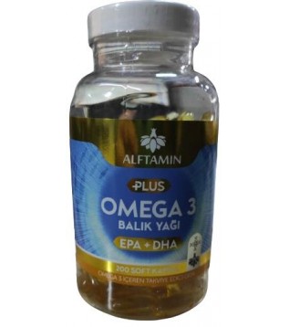 Alftamin Omega 3 Plus 200 Lü Balık Yağı Alftamin Omega 3 Plus 200 Lü Balık Yağı