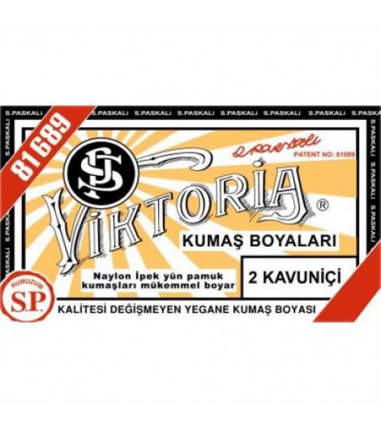 02 Kumaş Boyası Viktoria  Kavuniçi 02 Kumaş Boyası Viktoria  Kavuniçi