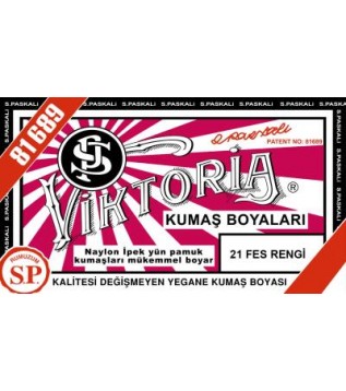21 Kumaş Boyası Viktoria Fes Rengi 21 Kumaş Boyası Viktoria Fes Rengi