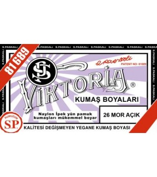 26 Kumaş Boyası Viktoria Mor Açık 26 Kumaş Boyası Viktoria Mor Açık