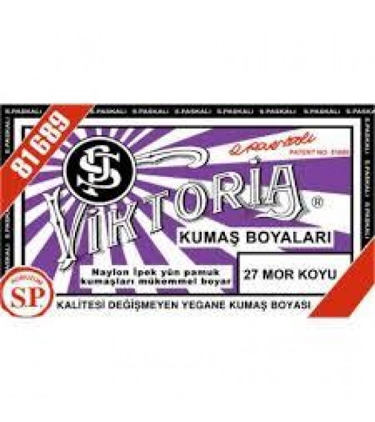 27 Kumaş Boyası Viktoria Mor Koyu 27 Kumaş Boyası Viktoria Mor Koyu