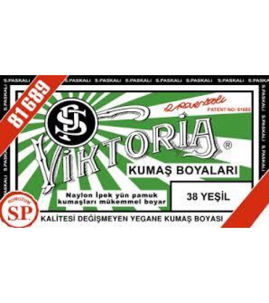 38 Kumaş Boyası Viktoria Yeşil 38 Kumaş Boyası Viktoria Yeşil