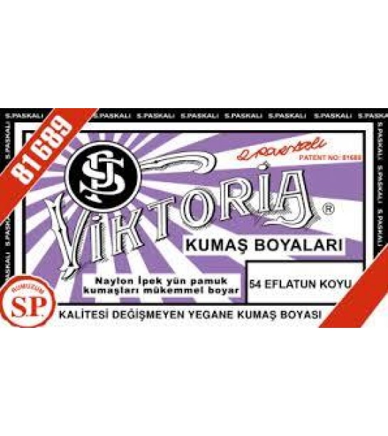 54 Kumaş Boyası Viktoria Eflatun Koyu 54 Kumaş Boyası Viktoria Eflatun Koyu