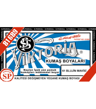 61 Kumaş Boyası Viktoria Blue Jean Mavi 61 Kumaş Boyası Viktoria Blue Jean Mavi