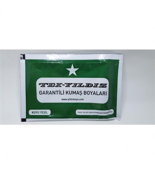 Tekyıldız Kumaş Boyası Yeşil 39 Tekyıldız Kumaş Boyası Yeşil 39