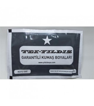 Tekyıldız Kumaş Boyası Koyu Gri 34 Tekyıldız Kumaş Boyası Koyu Gri 34