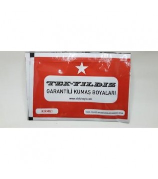 Tekyıldız Kumaş Boyası Kırmızı 08 Tekyıldız Kumaş Boyası Kırmızı 08