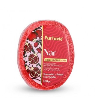 Purlavie Süngerli Nar Sabun 100 Gr Purlavie Süngerli Nar Sabun 100 Gr