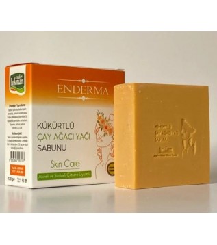Enderma Kükürtlü Çayağacı Sabunu 120 Gr Enderma Kükürtlü Çayağacı Sabunu 120 Gr