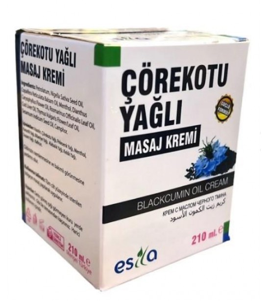 Esila Çörekotu Yağlı  Masaj Kremi 210 Ml Esila Çörekotu Yağlı  Masaj Kremi 210 Ml