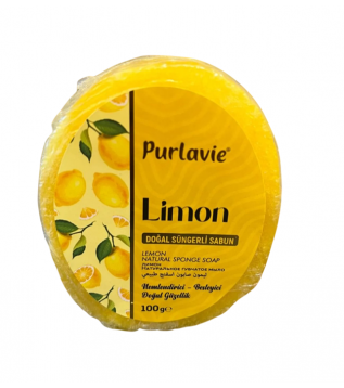 Purlavie Süngerli Limon Sabun 100 Gr Purlavie Süngerli Limon Sabun 100 Gr