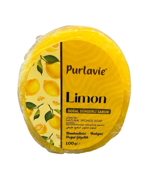 Purlavie Süngerli Limon Sabun 100 Gr Purlavie Süngerli Limon Sabun 100 Gr