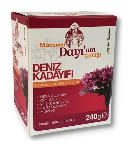Macuncu Dayının Çiftliği Deniz Kadayıfı Macunu 240 Gr Macuncu Dayının Çiftliği Deniz Kadayıfı Macunu 240 Gr