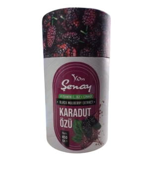 Şenay Karadut Özü 450gr Silindir Kutu Şenay Karadut Özü 450gr Silindir Kutu