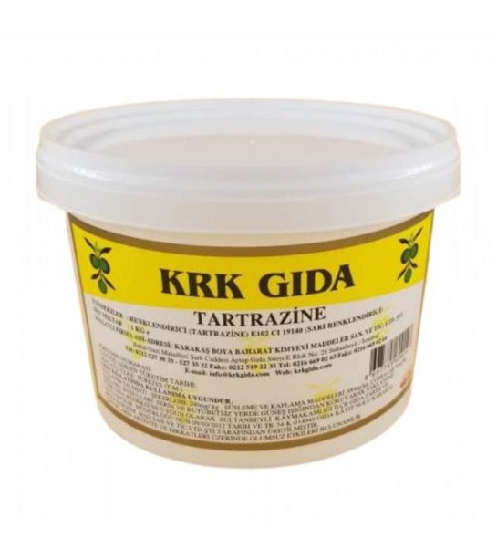 Dökme Gıda Boyası Sarı Tartrazıne E102 Dökme Gıda Boyası Sarı Tartrazıne E102