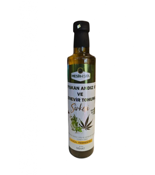 Mesir-i Şifa Yapışkan Andız-kenevir Tohumu Karışımli Sirke 500 Ml