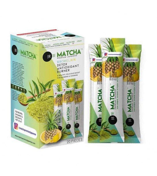 Ananaslı Matcha Detox Çayı  20 Li Şase