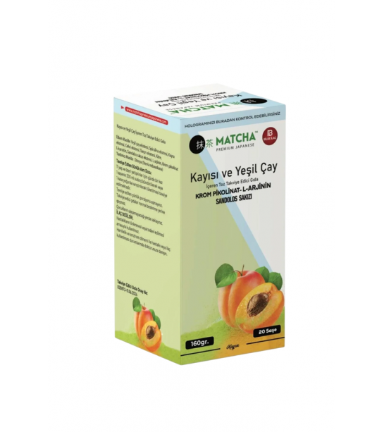 Kayısılı Matcha Detox Çayı  20 Li Şase