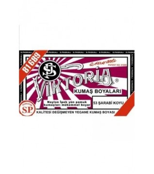 53 Kumaş Boyası Viktoria Şarabi Koyu 53 Kumaş Boyası Viktoria Şarabi Koyu