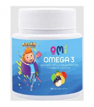 Omi Omega 3 Çiğnenebilir Jel Form 60 Lı Omi Omega 3 Çiğnenebilir Jel Form 60 Lı