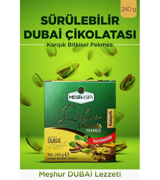 Mesir-i şifa Dubai çikolata Karışımlı Pekmez 240 Gr Mesir-i şifa Dubai çikolata Karışımlı Pekmez 240 Gr