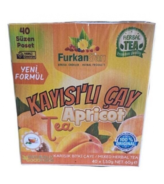 Furkan Sarı Kayısı Form çayı 40 Lı