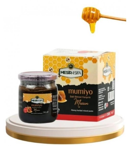 Mesir-i şifa Mumio Macun 240 Gr-ballı Bitkisel Karışımlı Mesir-i şifa Mumio Macun 240 Gr-ballı Bitkisel Karışımlı